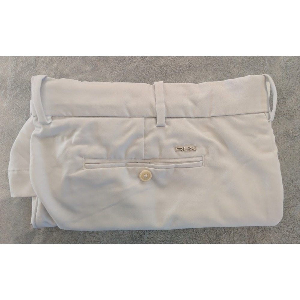 RLX Ralph Lauren White Golf Shorts Mens 40 Classic Fit Chino Performance